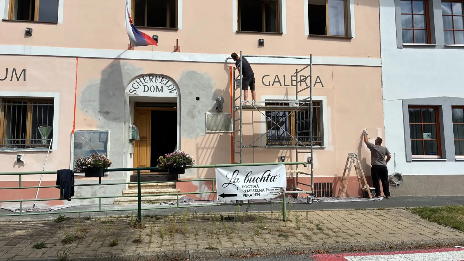 Obnova Scherfelovho domu a Galérie Scherfelov dom v Poprade-Veľkej